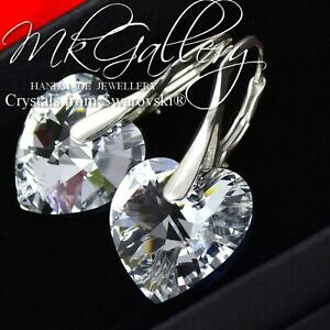 yzWG[EANZT[ Vo[CONX^RbgNX^XtXL[R*heart* 925 silver earrings crystals comet cal 14 mm crystals from swarovskiRf