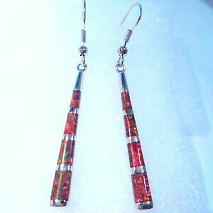 �y���������z�W���G���[�E�A�N�Z�T���[ �C�M���X�V���o�[�S�[�W���X�I�p�[�����b�h�u���E���V���[�h�C�������Oregno unito ** nuovo * 925 argento splendido opale di fuoco rossomarrone shard orecchini