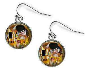 yzWG[EANZT[ LXOX^tNgKXsN`[CObLVo[il bacio gustav klimtglass picture orecchiniplaccato argento o15
