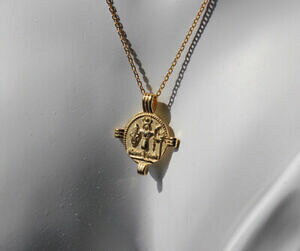 yzWG[EANZT[ S[hRClbNXS[hy_glbNXS[hbLVo[lbNXmoneta doro collana, collana con pendente in oro, collana argento placcato 