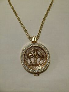 yzWG[EANZT[ [YS[hRC_IfBXNXeXy_g33mm moneta in oro rosa con medaglione cz ciondolo in acciaio inox a disco compleanno 922