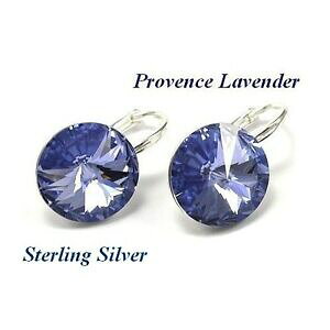 yzWG[EANZT[ X^[OVo[Hv@Xx_[COXtXL[NX^* argento sterling * rivoliprovence lavender orecchini realizzati con crist