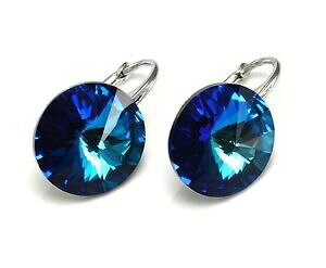 yzWG[EANZT[ X^[OVo[XtXL[NX^{COR* nuovi colori * 925 argento sterling orecchini rivoli cristalli di swarovski R