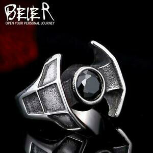 yzWG[EANZT[ gfBXeXX^[EH[Y^Ct@C^[Oe[}beier scifi316l alla moda in acciaio inox star wars tie fighter tema anello