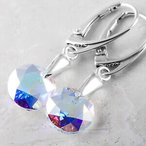 yzWG[EANZT[ Vo[X^[OCO_ONVbNJbgXtXL[NX^R925 argento sterling orecchini dangle * taglio classico * ab cristalli di swarovsk