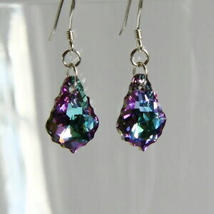 yzWG[EANZT[ obNVo[X^[OCOCgNX^XtXL[Ggbarocco argento sterling 925 orecchini vitrail light cristallo swarovski elements