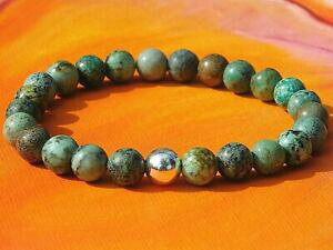 yzWG[EANZT[ YfB[XVo[uXbgi`AtJ^[RCYmens ladies handmade gemstone amp; silver bracelet natural african turquoise