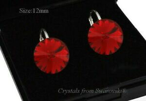 yzWG[EANZT[ Vo[X^[OCOXJ[bg{XtXL[RNX^925 argento sterling orecchini * scarlet * rivoli swarovski R cristalli da