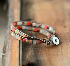 yzWG[EANZT[ NX^r[YthVbvuXbgbvT[tr[`AK^bh`NU[`Ncrystal perline braccialetto dellamicizia wrap surf beach ag