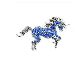 �y���������z�W���G���[�E�A�N�Z�T���[ ���B���e�[�W���b�N�V���o�[���b�L���j�R�[���z�[�X�Z���u�u���[�`�u���[�`�s��stunning vintage look silver plated unicorn horse celebrity brooch broach pin f