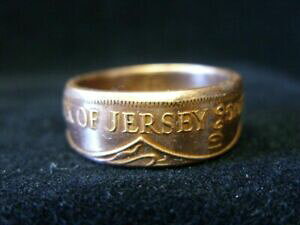 yzWG[EANZT[ nhChW[W[RCOTCYfatto a mano jersey coin anello 1966, taglia u us 10 14, r1177