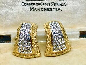 yzWG[EANZT[ Be[W}bNXnCGhNX^NbvCObellissimo vintage av max high end cristallo orecchini a clip firmati