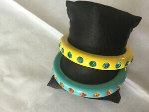 yzWG[EANZT[ W[V[N`[IWi^[RCYCG[WFXg[uXbgSjuicy couture nuovo e originale due turchese amp; giallo gemstone braccialetti con