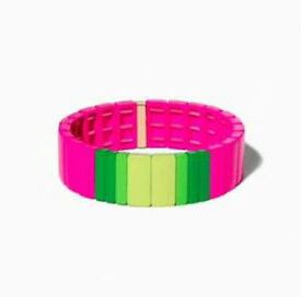 【送料無料】ジュエリー・アクセサリー ホットピンクタイルブレスレットhot pink tile bracelet
