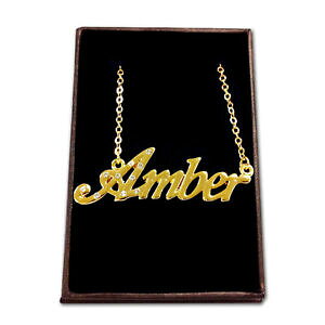 yzWG[EANZT[ Ao[ACfAbLlbNXoro placcato collana con nomeambraidee regalo per leibridal compleanno amore