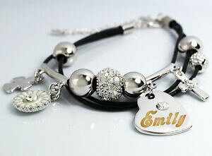 yzWG[EANZT[ S[hzCgy_gG~[uXbgC[X^[NX}Xv[goro bianco ciondolo nome emily braccialetto compleanno pasqua natale regali per lei