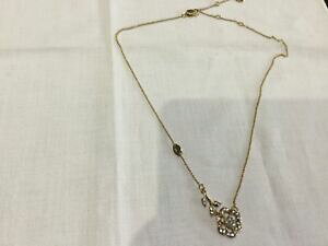 yzWG[EANZT[ W[V[N`[IWiS[hbLlbNXNX^t[y_gjuicy couture nuovo e originale collana placcato oro con cristallo fiore ciond