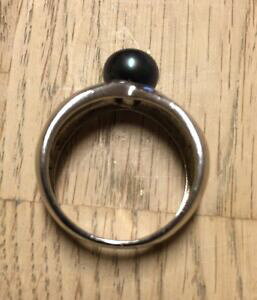 yzWG[EANZT[ x[FbLAVo[OEBYr[Ybelli vecchia 925er anello argento con perlina