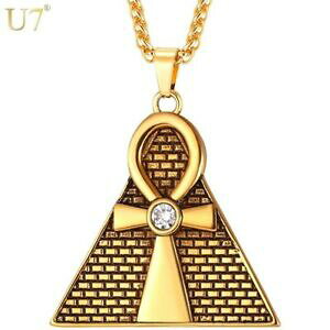 yzWG[EANZT[ S[hbLGWvgANL[IuCtNXlbNXy_gs~bhgold plated egiziano ankh key della vita croce collana con ciondolo amuleto piramid