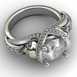 yzWG[EANZT[ SVbNGxAXJOXJ[Yevbea gotico teschio anelli, fidanzamento, anniversario, rose teschio