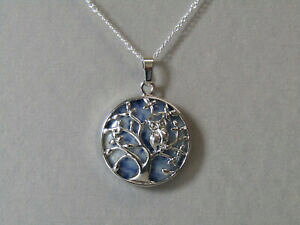 yzWG[EANZT[ \[_Cgc[IuCtVFb^WFXg[y_glbNXsodalite albero della vita amp; civetta gemstone ciondolo amp; collana sbalorditivo