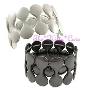 yzWG[EANZT[ h}`bNo[xfUCChXgb`Xgb`tbNXJtuXbgdrammatico bilancieri design wide geometrico stretch elasticizzata flex cuff brac