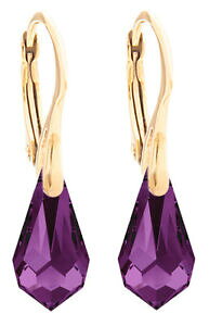 yzWG[EANZT[ IWiXtXL[NX^RAWXgS[hhbvy_gswarovski crystal originali da R scintillante ametista ciondolo goccia doro 11mm