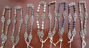 yzWG[EANZT[ WFXg[RlN^t[r[YVo[bLuXbggemstone e connettore fiore perline bracciale placcato argentogemstone dl