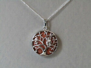 yzWG[EANZT[ S[hXg[c[IuCtVFb^WFXg[y_glbNXgoldstone albero della vita amp; civetta gemstone ciondolo amp; collana sbalorditivo