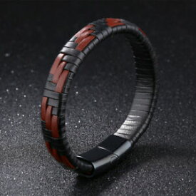 【送料無料】ジュエリー・アクセサリー クールレザーブレスレットマグネットクラスプフレンドシップジュエリーhandmade leather bracelets for cool men magnet clasp friendship jewelry