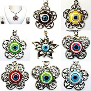 yzWG[EANZT[ t@eB}AulbNXCOZbgtribale arabo etnico occhio di fatima malocchio protezione collana e orecchini set