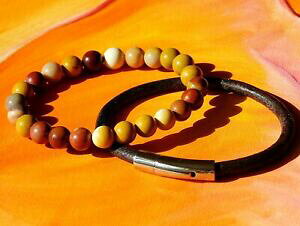 yzWG[EANZT[ YEBYWFXg[uXbgZbgi`r[Y[JCgU[da uomodonna 8mm gemstone bracciale con perline setnaturale la mookaite amp; in p