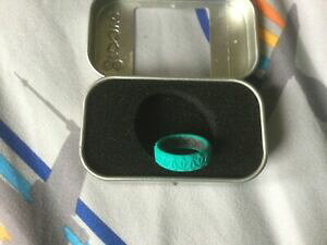 �y���������z�W���G���[�E�A�N�Z�T���[ �T�C�Y�V���R�[�������O�t�B�����c�Fnuova vita scanalatura anello in silicone sottile dimensione firenze color foglia di te 4