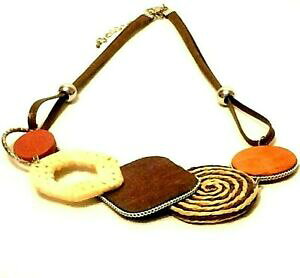 yzWG[EANZT[ Xe[ggj[N}`J[t@ubNlbNXdonna ragazze dichiarazione unica multi colore tessuto materiale collana