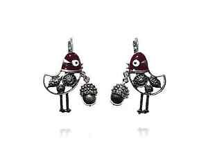 yzWG[EANZT[ COo[hsReBsR^iX^lol bijoux orecchini uccello picoti picota melanzana lolilota