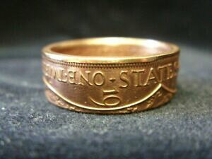 yzWG[EANZT[ nhChW[W[RCOTCYfatto a mano jersey coin anello 1947, taglia x us 11 34, r1101
