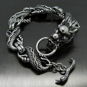 yzWG[EANZT[ YhSNXeXX`[uXbg`F[da uomo 8521cm dragon link bracciale in acciaio inox catena