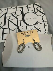 yzWG[EANZT[ NX^Vo[Xe[ggy_gCOnuova dichiarazione monet di grandi dimensioni color argento orecchini pendenti con cristalli