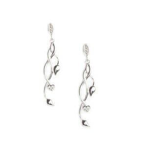 yzWG[EANZT[ {^COChX^[OVo[n[gXpCehuV{orecchini a bottone wild, 925 sterling argento cuore viticci di spine amore simbolo