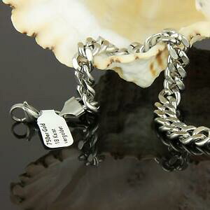 yzWG[EANZT[ zCgS[huXbg^NuXbgbracciale da donna bracciale carro armato 22 cm 750er in puro oro bianco dorato regalo b1344s