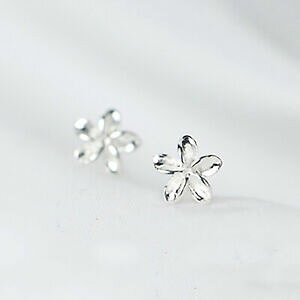 yzWG[EANZT[ Vo[{^COTCYorecchini a bottone argento 925 fiore piccolo in 3 dimensioni