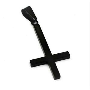 �y���������z�W���G���[�E�A�N�Z�T���[ �X�e�����X�T�E�X�N���X�y���_���g�u���b�Nin acciaio inox ciondolo croce del sud pvd nero 41 x 24 x 2mm a testa