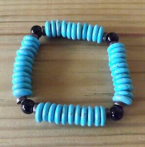 【送料無料】ジュエリー・アクセサリー ナチュラルターコイズパールブラックシンオニキスブレスレットメンズブレスレットtrama grossa naturale perle turchese stinco nero onice braccialetto di rame braccial