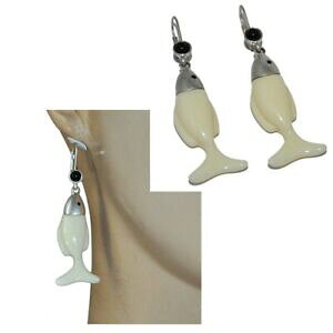 yzWG[EANZT[ u[NhC\Wi[vPA[WFg|A\WGNrW[boucles doreilles originales plaque argent poisson resine ecru bijou