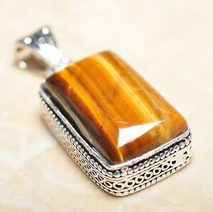 yzWG[EANZT[ nhCh^CK[ACVo[X^[OfUCBe[Wy_gfatto a mano di tigre occhio 925 argento sterling design vintage ciondolo 175