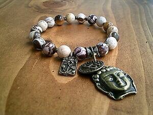 yzWG[EANZT[ _b_wbhuXbg`[V}E}uXbgXgCvr[YZ[buddha testa om bracciale con charm zebra bracciale con perline a righe gemstone uk v