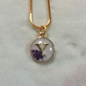 yzWG[EANZT[ t[Cy_ghand made fiore ciondolo reale y