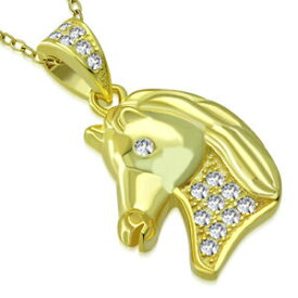 【送料無料】ジュエリー・アクセサリー シルバースターリングホースポニーペンダントネックレス925 argento sterling cavallo pony ciondolo collana