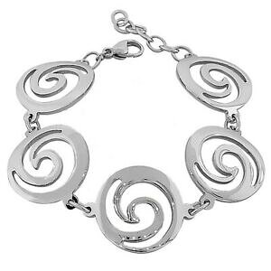 yzWG[EANZT[ XeXX`[VF[hVo[fB[XW[W`F[T[NuXbgtbNacciaio inox tonalita argento donna maglie catena circles bracciale con 