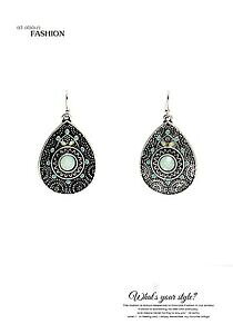 yzWG[EANZT[ COVo[hbv^[RCYNXBe[WEFfBOorecchini argentato goccia incisione turchese class vintage matrimonio dd 4